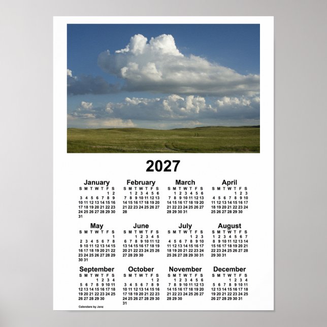 Póster 2027 Nebraska Sandhills Calendar by Janz Poster (Frente)