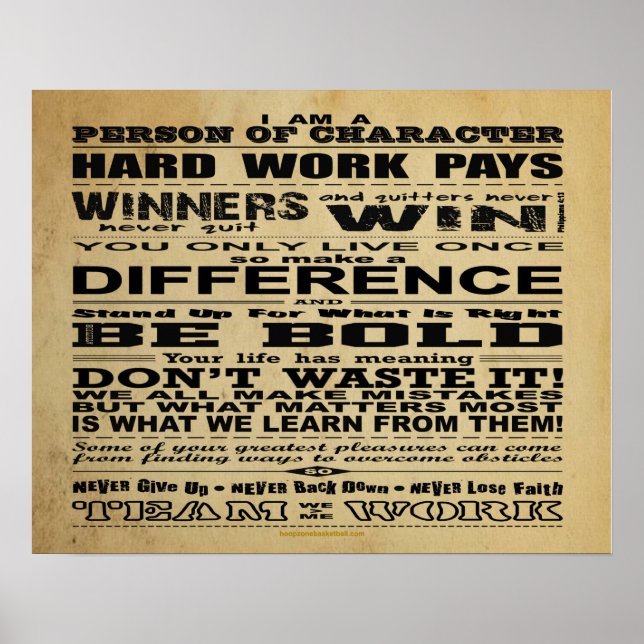 Póster #202 (Matte) Poster de baloncesto (Frente)