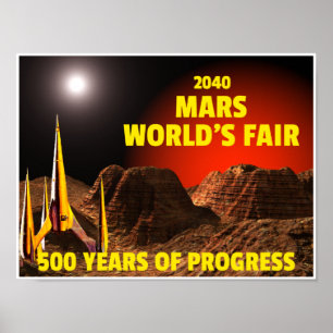 Póster 2040 Mar's World's Fair