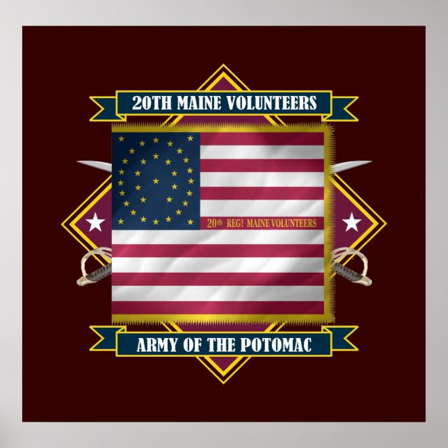 Póster 20.º Maine (Diamante) (Frente)