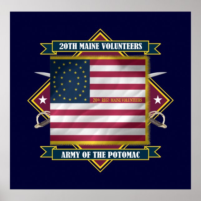 Póster 20.º Maine (Diamante) (Frente)