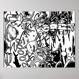 Póster 20.000 Ligas Bajo El poster Del Mar