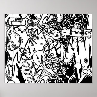 Póster 20.000 Ligas Bajo El poster Del Mar