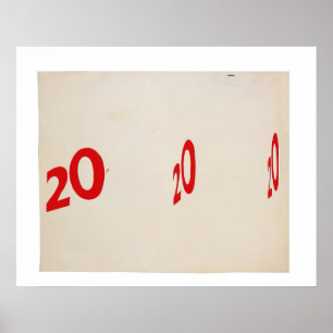 Póster 20 20 20 - 1962  - Edward Ruscha