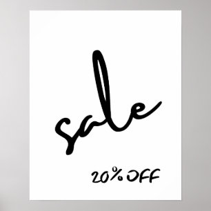 Póster 20% de descuento en Rótulo de venta, publicidad di