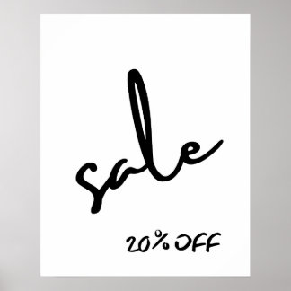 Póster 20% de descuento en Rótulo de venta, publicidad di