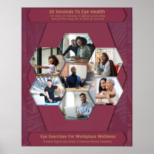 Póster 20 Segundos Para La Salud Ocular