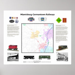 Póster 20"x16", Ferrocarriles de Ohio: Miamisburg/Germant