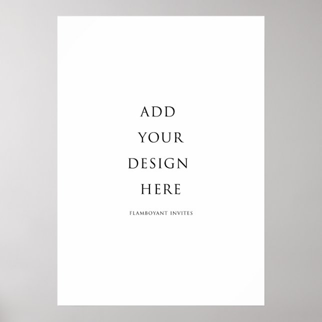 Póster 20"x28" (51x71 cm) Señalización/ Poster (Frente)