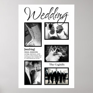 Póster 20"x30" 5 Ranura Boda personalizada