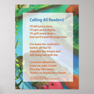 Póster 20 x 16 "Calling All Readers" Storytime Poster - 2