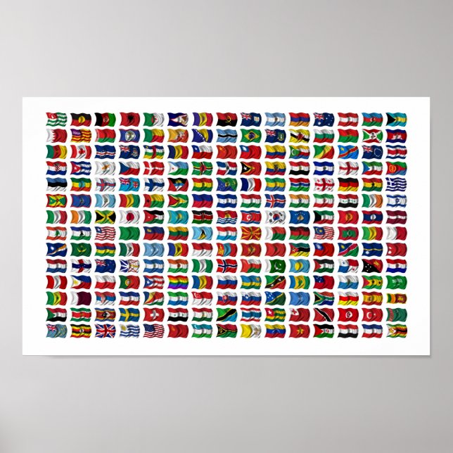 Póster 210 Banderas del mundo - Poster (Frente)