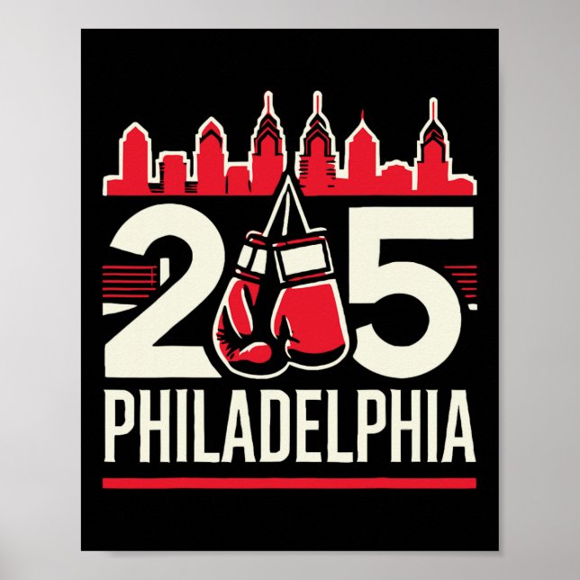 Póster 215 Tradición de Boxeo de Filadelfia (Frente)