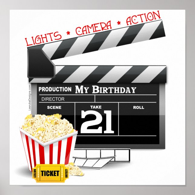 Póster 21.ª Fiesta de cine de cumpleaños (Frente)
