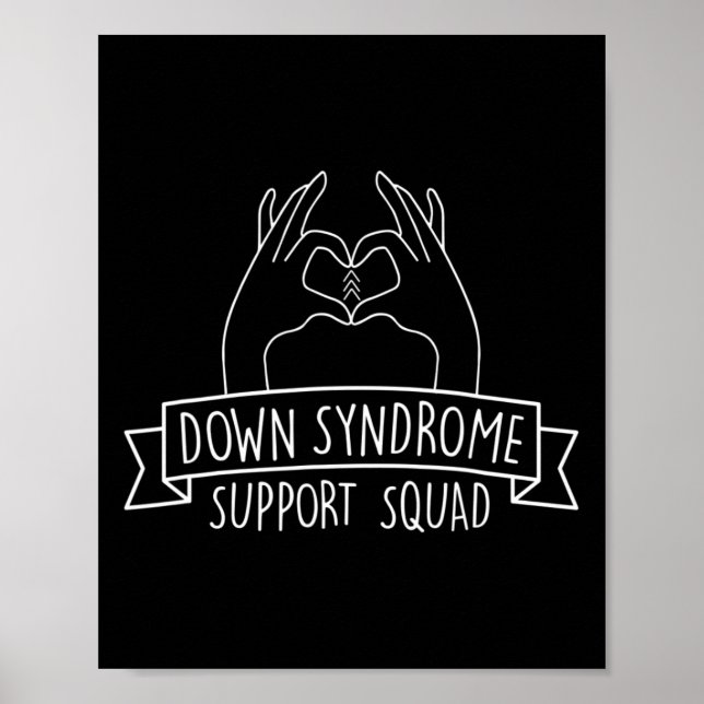 Póster 21 escuadrón de apoyo al síndrome de Down  (Frente)