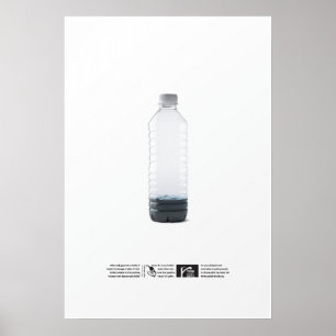 Póster $21 por galón - piense fuera de la botella