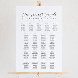 Póster 21 Tablas Nuestra Lista De Asientos Favoritos