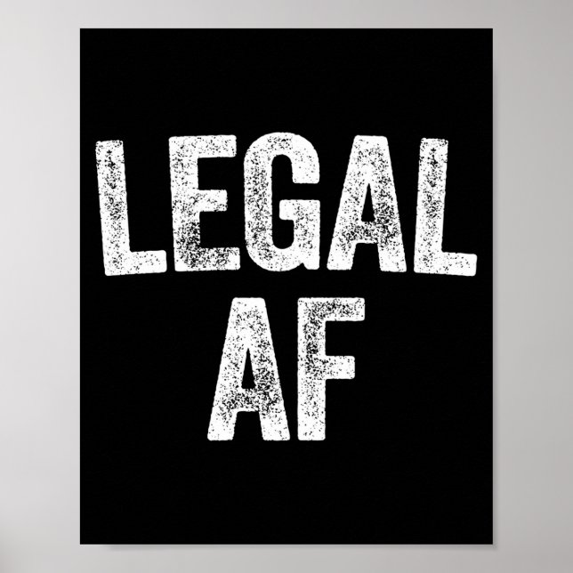 Póster 21st Birthday Legal Af Long Sleeve  (Frente)