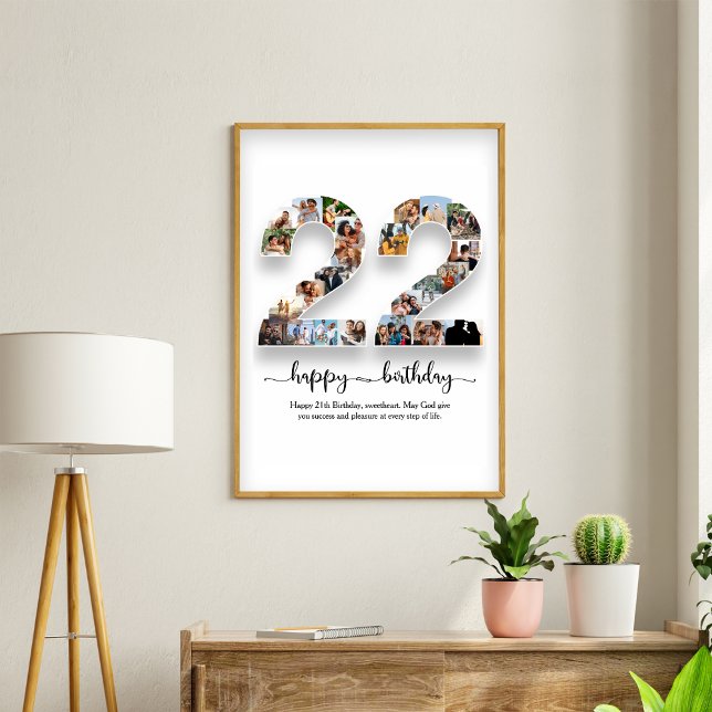 Póster 22.º Poster del Collage de fotos de cumpleaños (Subido por el creador)