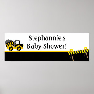 Póster 22.5"x7.5" Construcción de pancartas personalizada