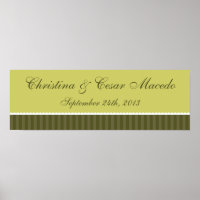 22.5"x7.5" Oliva Martini personalizada Franja verd