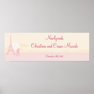 Póster 22.5" x 7.5" Amantes de banners personalizados en 