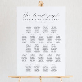 Póster 22 Tablas Nuestra Lista De Asientos Favoritos