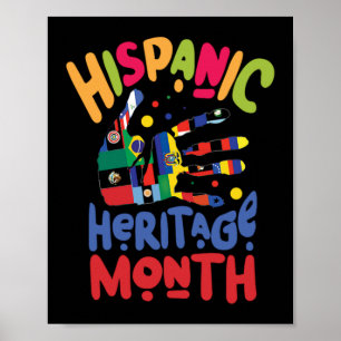 Póster 23. Mes del patrimonio nacional hispano en todos l