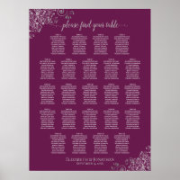 23 Tabla de asientos de Boda de manchas de color p