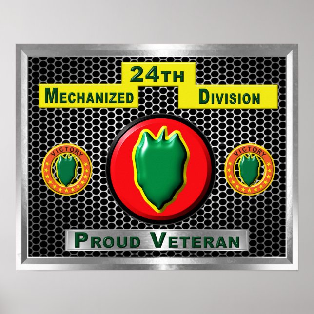 Póster 24ª División Mecanizada de Infantería (Frente)