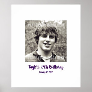 Póster 24º cumpleaños 24º Rótulo En la Junta de Fiestas 2