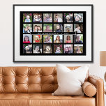 Póster 24 Collage de plantillas de fotos con texto Person<br><div class="desc">Una plantilla con 24 fotos. Para obtener los mejores resultados,  utilice fotos recortadas cuadradas. Para cambiar el color de fondo,  haga clic en la opción personalizar y elija un nuevo color de fondo.</div>