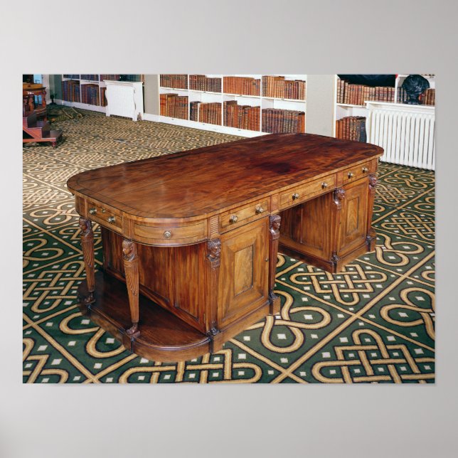 Póster 24:Escritorio de Thomas Chippendale Jr, 1805 (Frente)