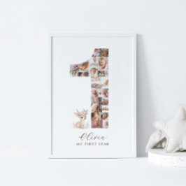 Póster 24 fotos Collage de fotos de cumpleaños 1