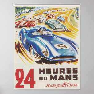 Póster 24 horas de la carrera de Le Mans