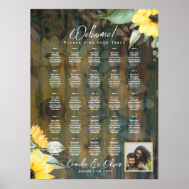 Póster 24 SILLONES DE FOTOGRAFÍA DE MADERA Rústica