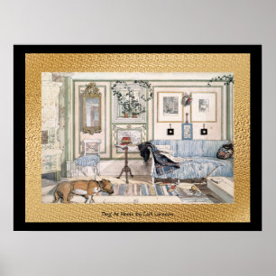 Póster 24 x 18 Negro y Oro