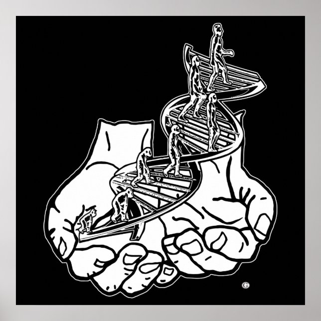 Póster 24" x 24", papel Poster de valor (mate) negro (Frente)