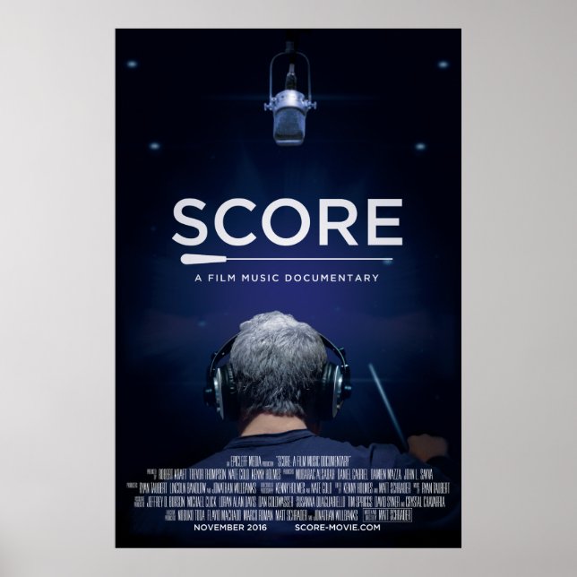 Póster 24x36 Poster SCORE: Un documental musical (Frente)