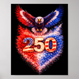 Póster 250º Aniversario 1776-2026 Bandera de América 4 de