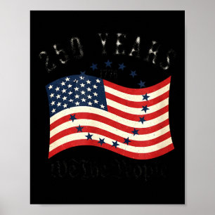 Póster 250 aniversario americano de independencia 250 año