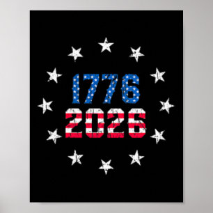 Póster 250 Aniversario Bolsillo Usa 250º Bandera American
