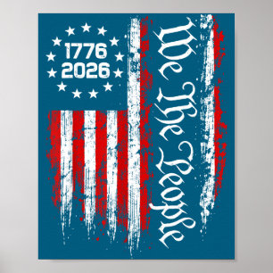 Póster 250 Aniversario Estados Unidos 250ª Ilustración Am