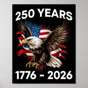 Póster 250 Aniversario Usa Águila Patriótica 250º Indepen