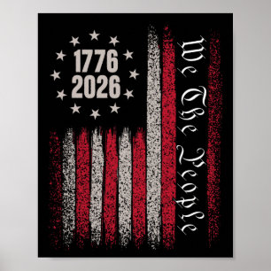 Póster 250 Años 1776 2026 250 Cumpleaños Estados Unidos B