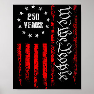 Póster 250 años 1776-2026 250 cumpleaños Usa Patriótico 4