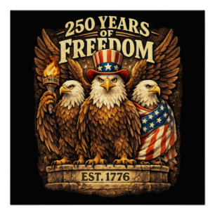 Póster 250 Años América 1776-2026