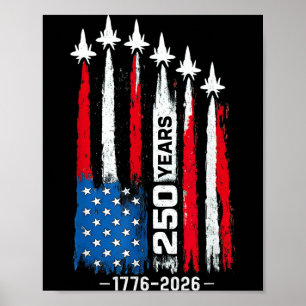 Póster 250 años americano 1776 2026 250 aniversario 4