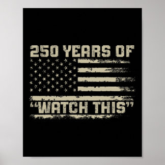 Póster 250 Años Aniversario América 1776-2026 Independenc