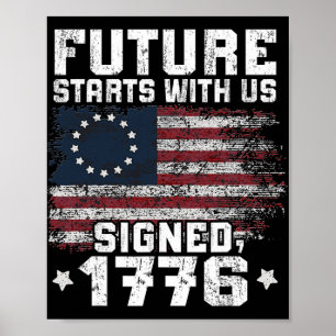 Póster 250 Años Aniversario América 1776-2026 Independenc